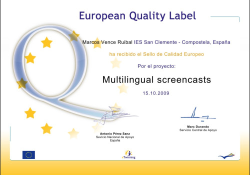 Selo Calidade Europeo