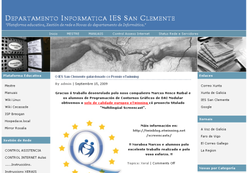 45 – Web do SClemente Selo europeo