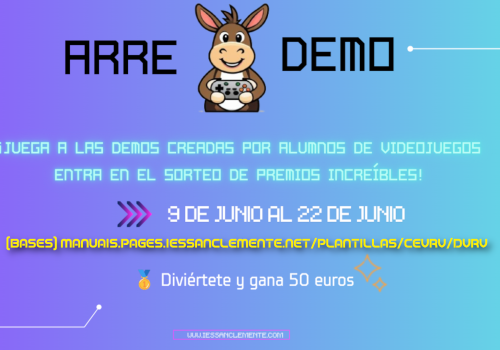 Cartel do concurso Arre-Demo!