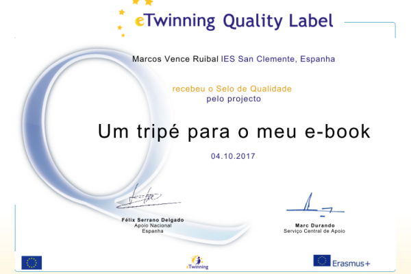 Selos de Calidade eTwinning 2017