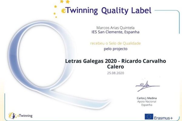 Selos de calidade eTwinning 2020