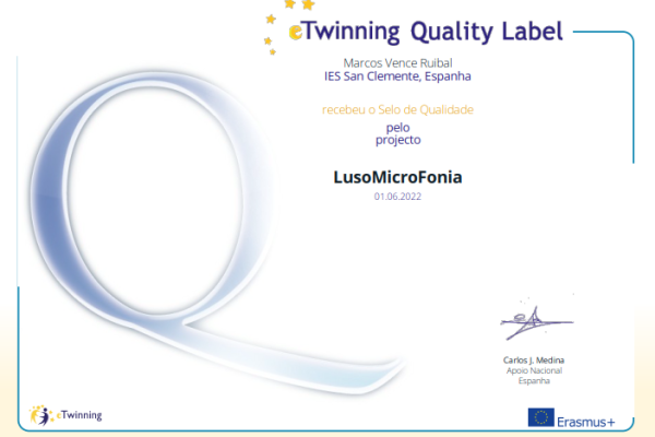 Selos de calidade eTwinning 2022